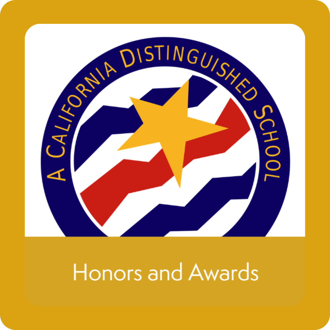California Distinguished School logo and words: Honors and Awards