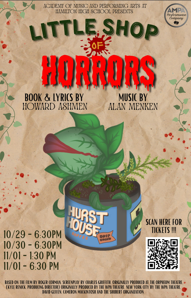 little shop off horrors flyer