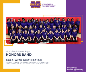 promo graphic - MJH honors band - ISSMA org contest March 2026