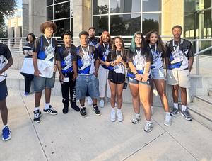 Bristow, Russini, and other students in Dallas