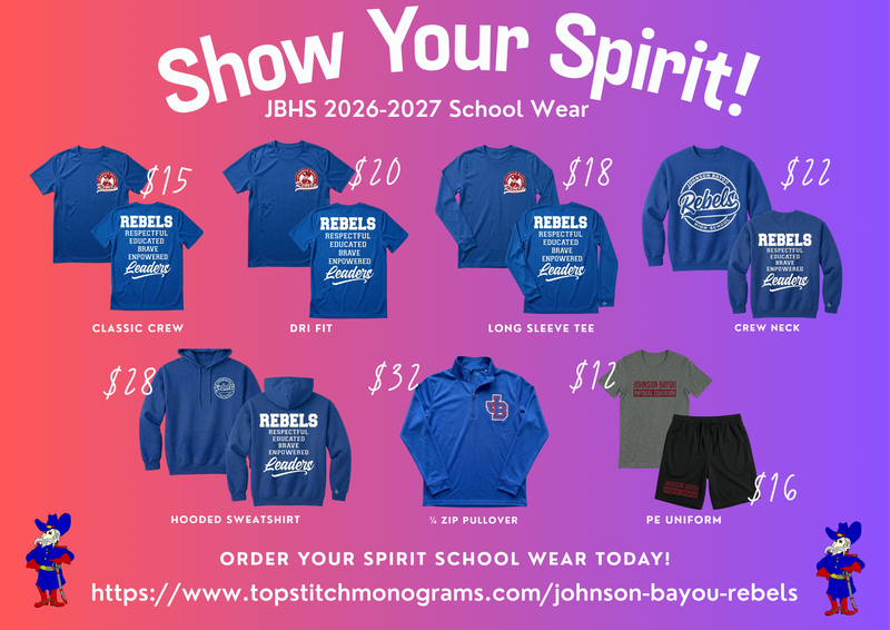 2026-2027 JBHS Spirit Wear
