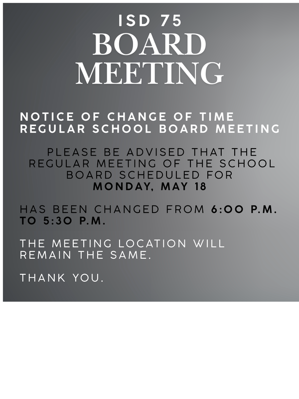 notice for change of time