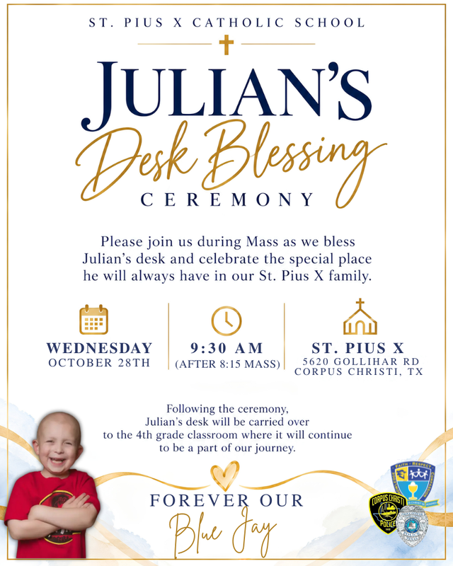 Julian's Desk Blessing Flyer