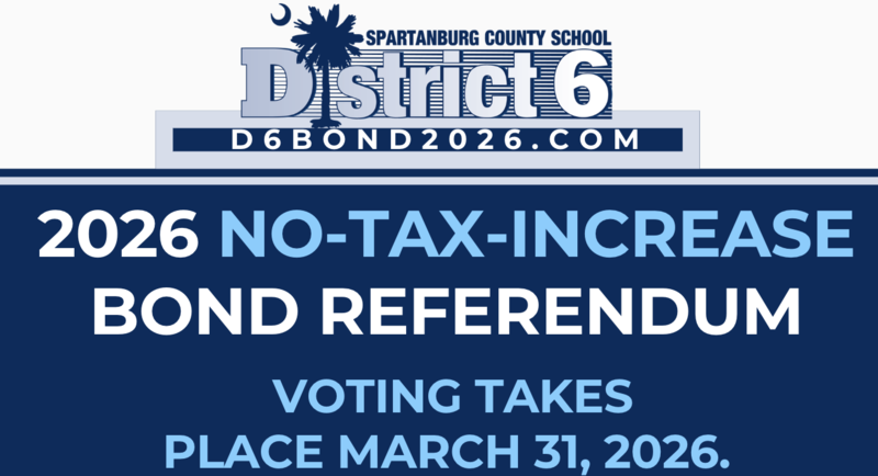 Blue box with No Tax-Increase Bond Referendum voting date
