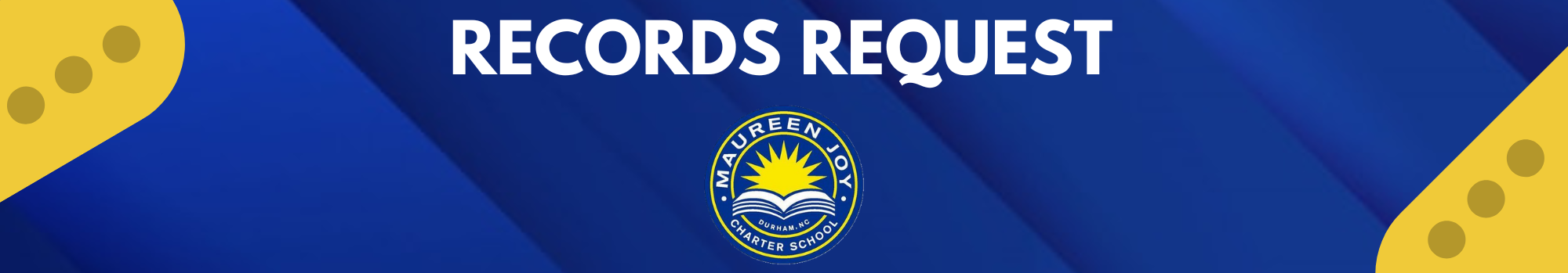 Records Request banner