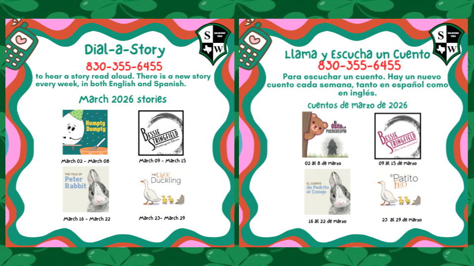 Dial a story for March