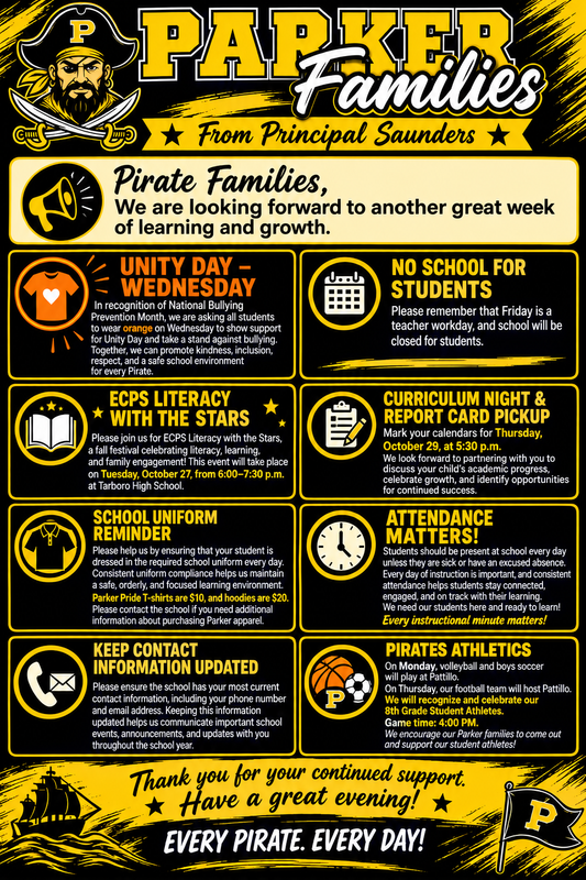 Weekly Update, Week of 10/19