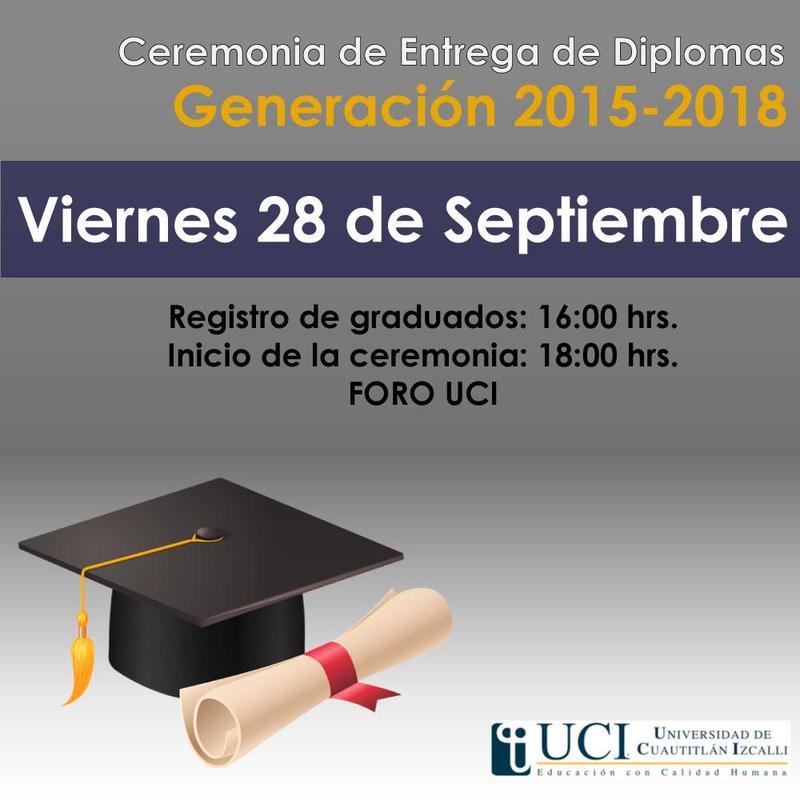 Ceremonia de Entrega de Diplomas Generación 2015-2018 Featured Photo