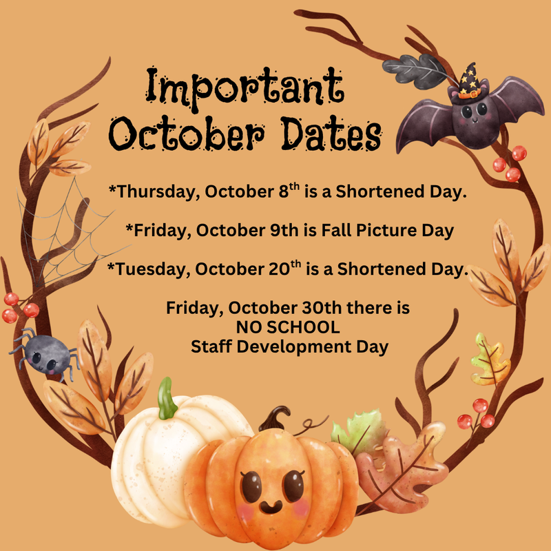 Important October Dates