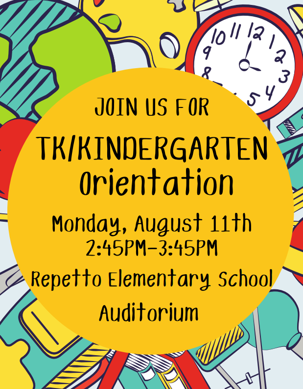 New student orientation - Monday, August 11th