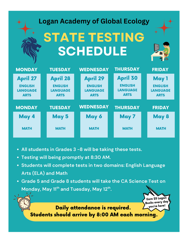 SBA Testing Calendar