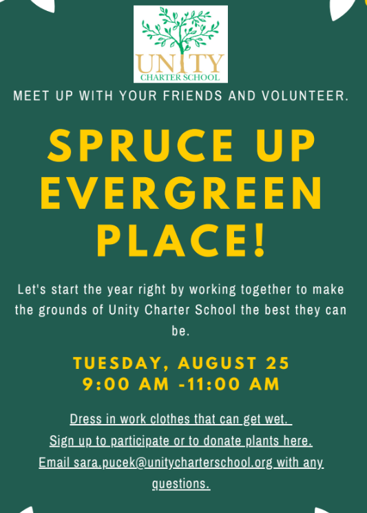 Spruce Up Evergreen Place!
