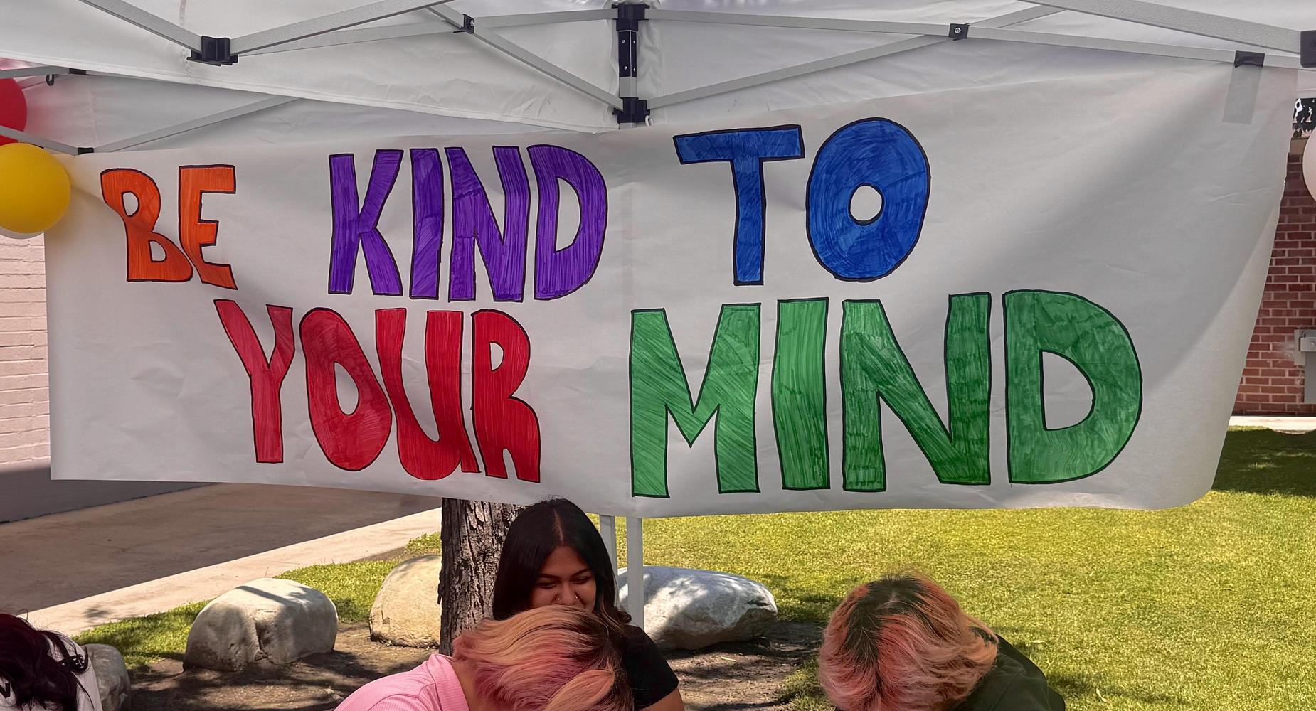 Banner saying Be King To Your Mind