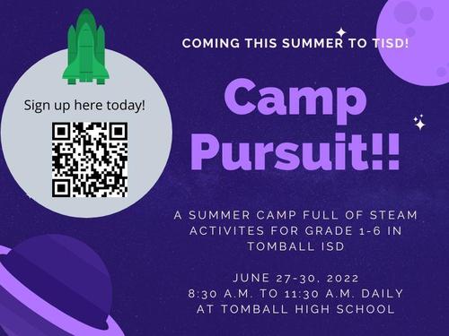 Camp Pursuit- Summer Camp!!