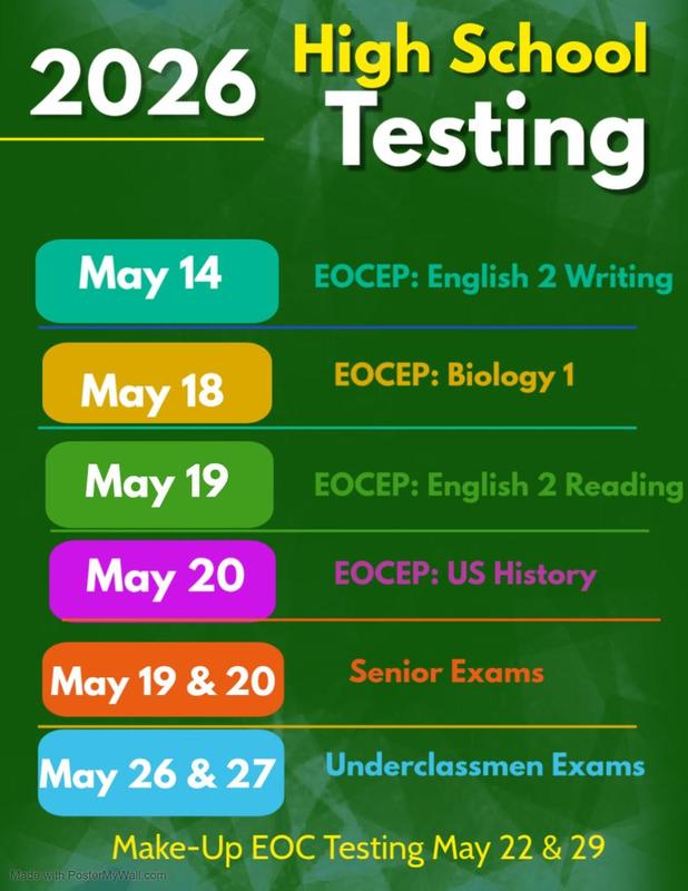 TESTING STARTS DAILY AT 9:00 AM. Featured Photo