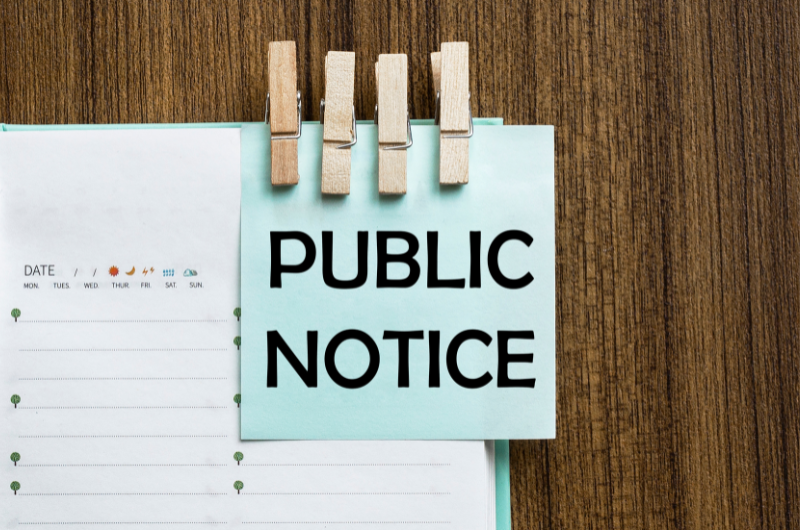 Decorative - Public Notice