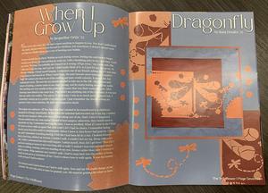 An inside layout from the 2025 Wildflower magazine