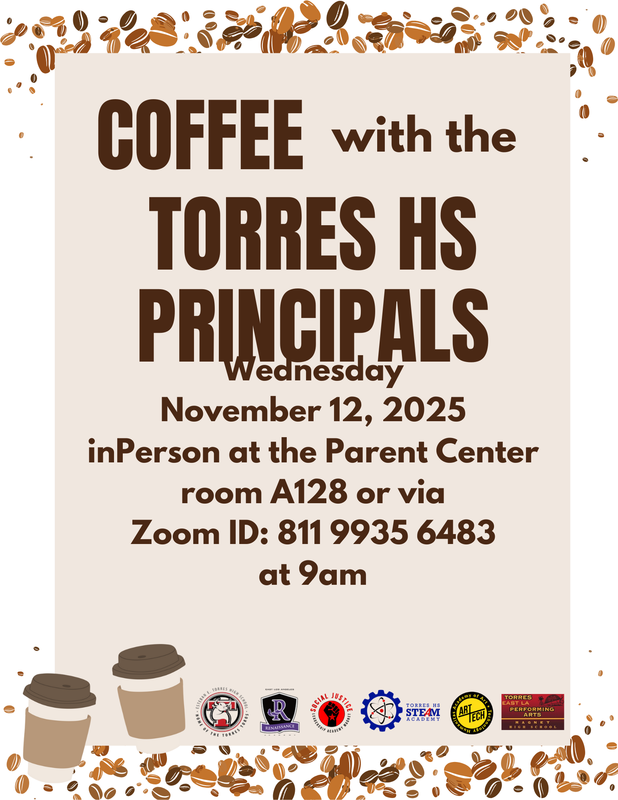 coffee with the principals flyer english