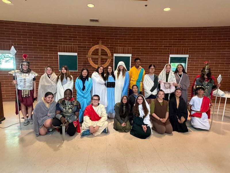 Stations of the Cross Led by Our 8th Graders