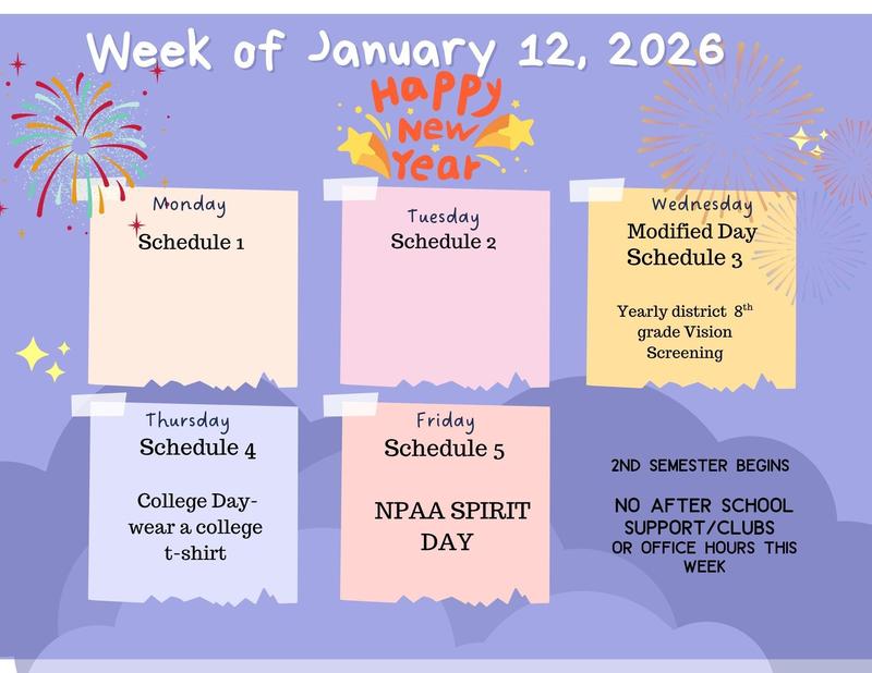 Agenda for this week