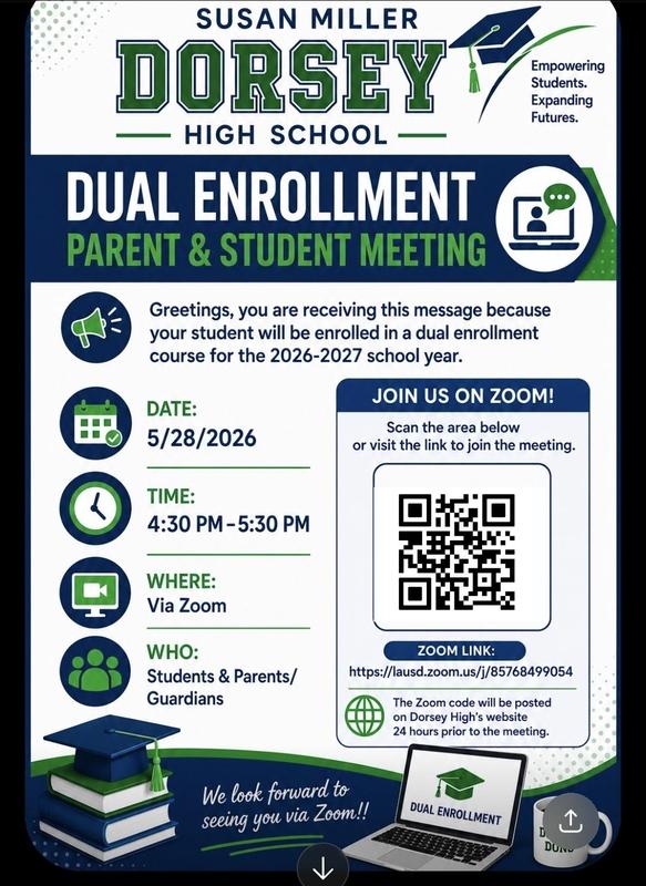 Dorsey Dual Enrollment Flyer