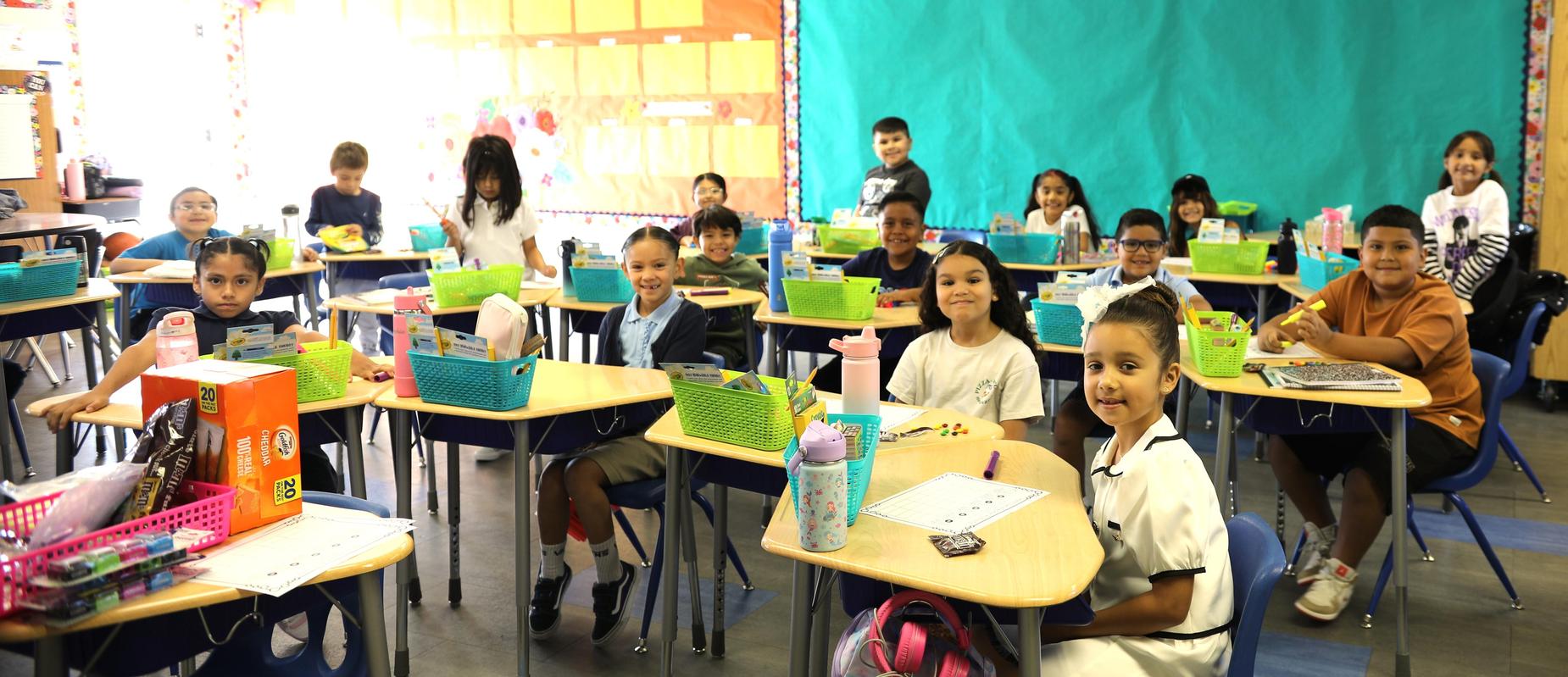 Classroom with students