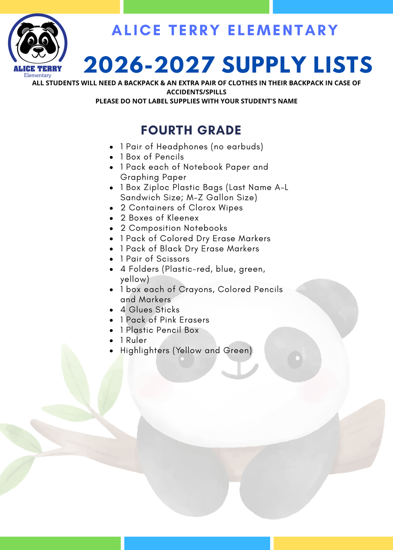 supply list english page 2