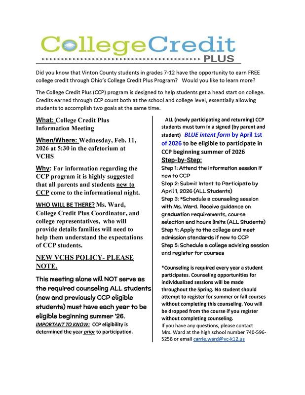 College Credit Plus Information