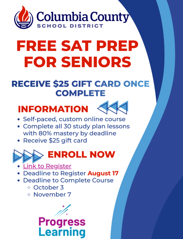 SAT prep flyer
