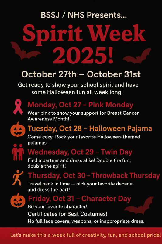 Spirit Week Flyer 2025