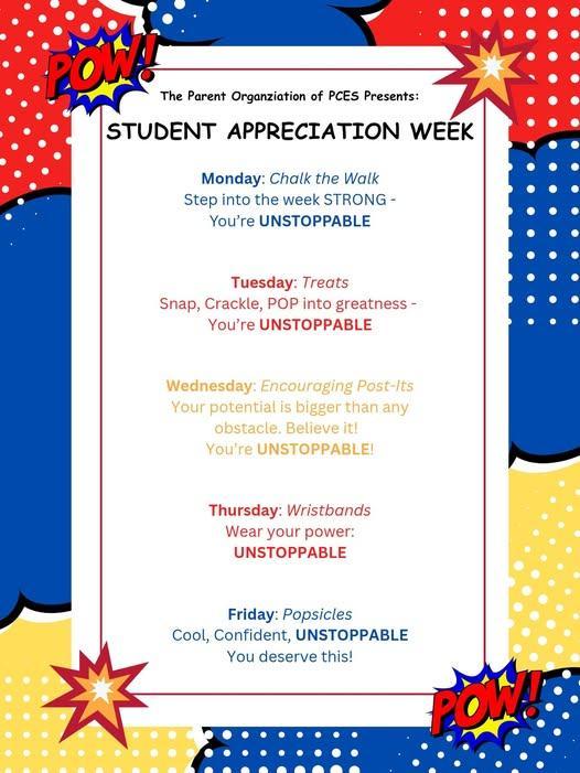 We’ve got a whole lineup for Student Appreciation Week!