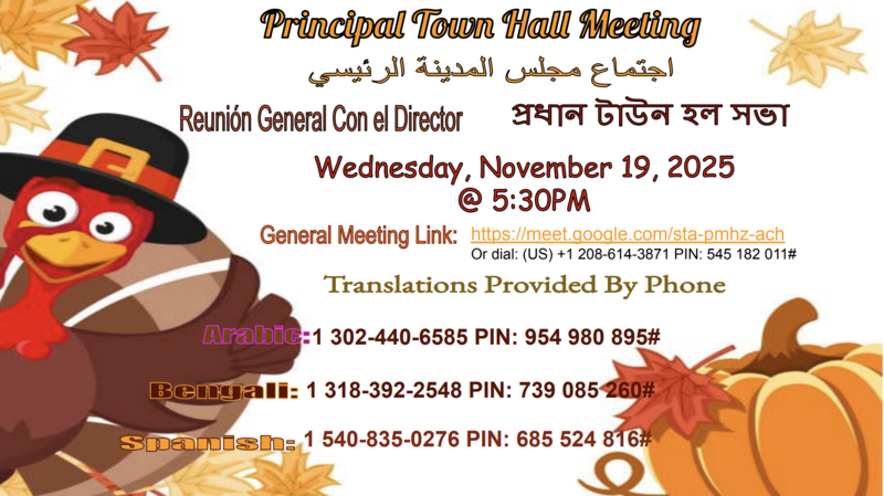 Principal Town Hall Meeting 11 19 2025