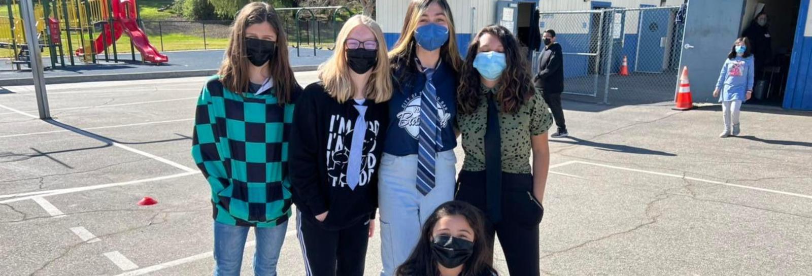 Ties, tennies & tutus on 2/2/22 #proud2bepusd #deckermakeswaves