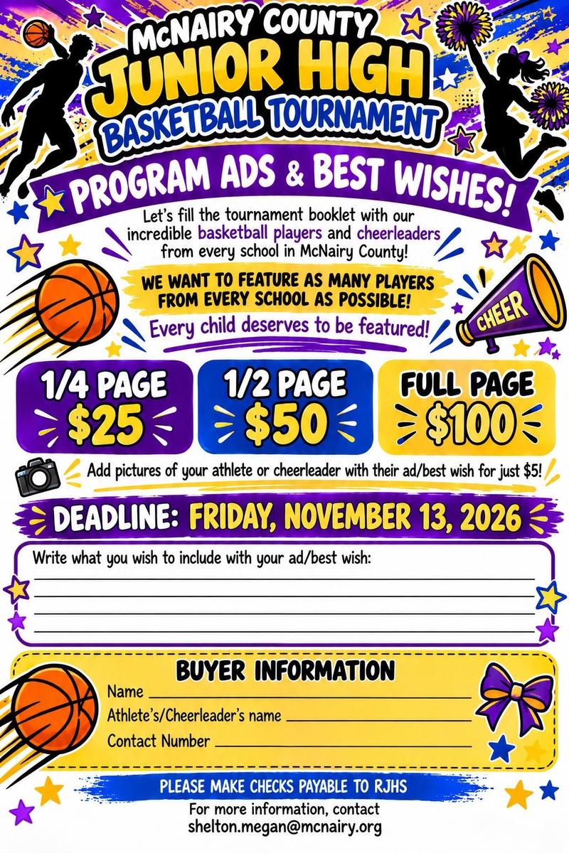 McNairy County Basketball Tournament Ads for Sale