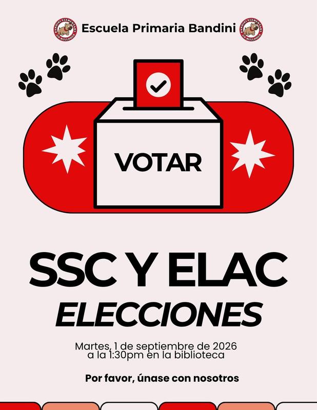 Boletin para Eleciones de SSC/ELAC