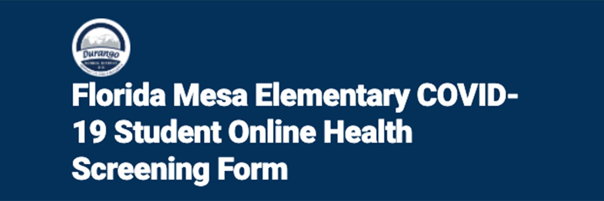 Student Online Health Screen
