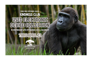 A picture of a gorilla with the words Used Electronic Device Collection