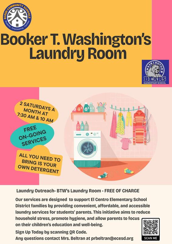 Booker T. Washington Elementary Laundry Room