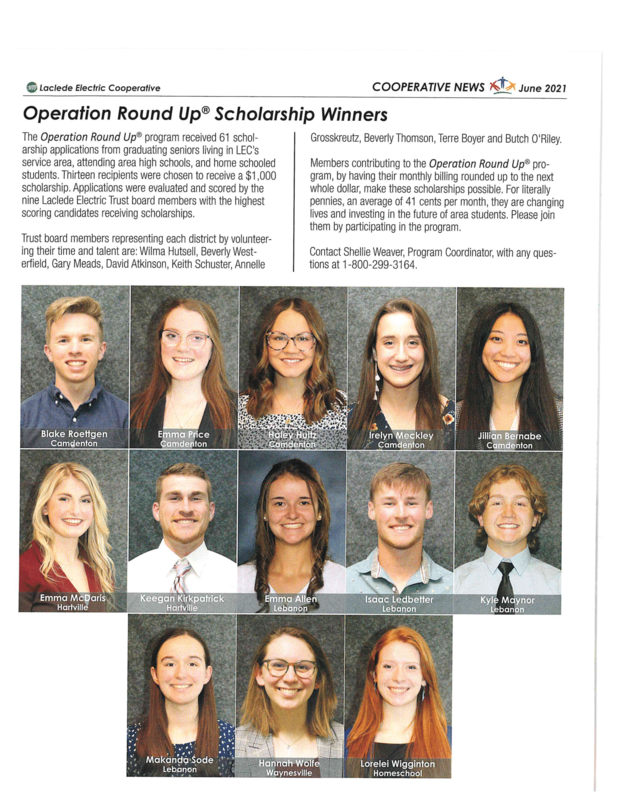 Scholarship Winners