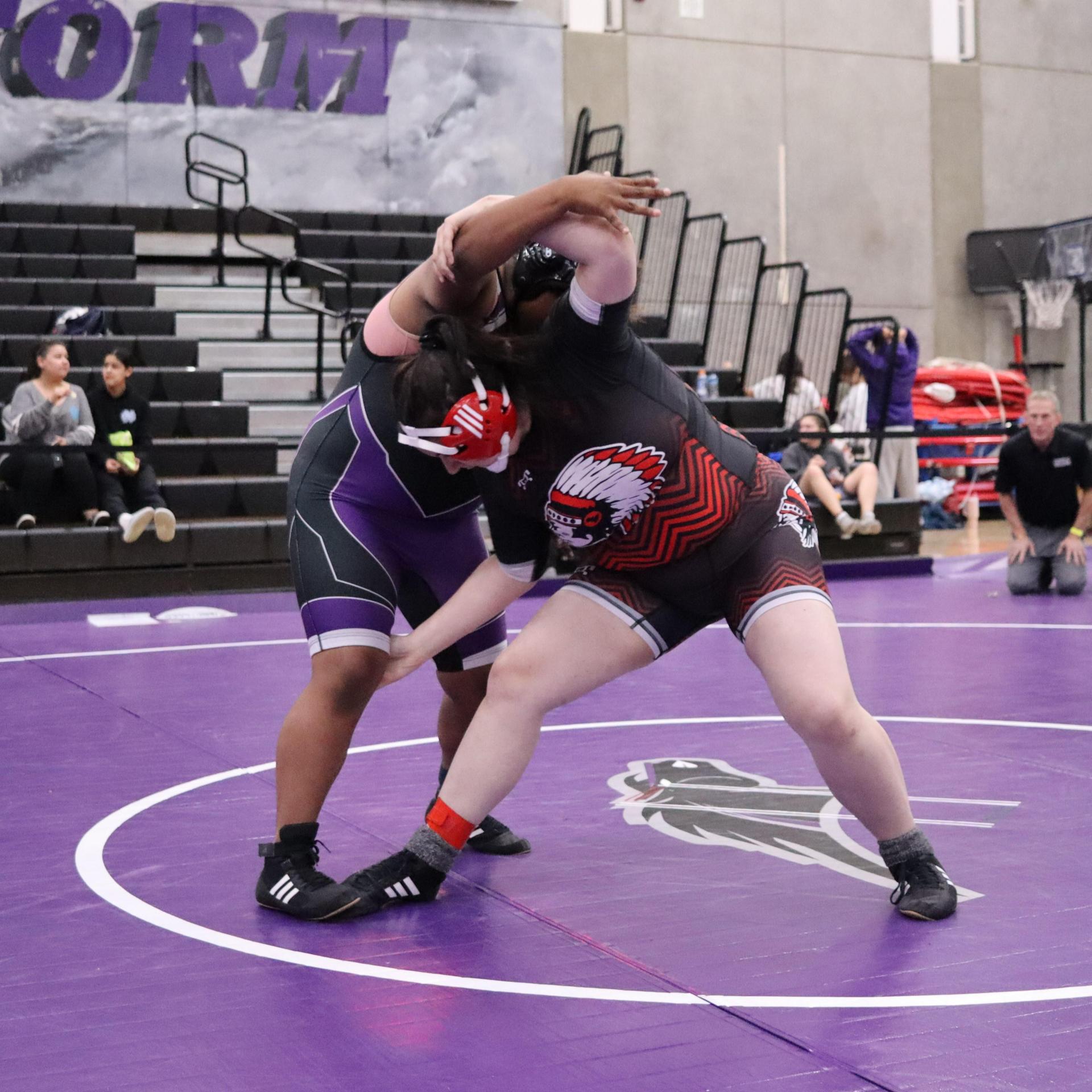 Girls wrestling at madera south