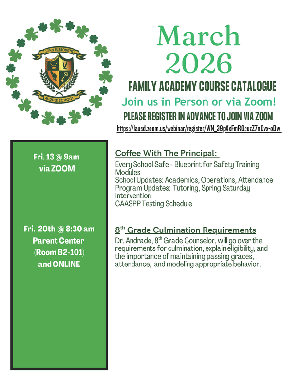 8th Grade Parent Workshop