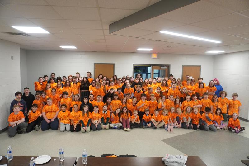 TK Odyssey of the Mind teams pose for a group photo.