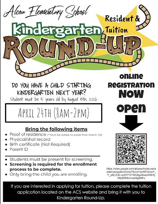 Kindergarten Round Up Flyer