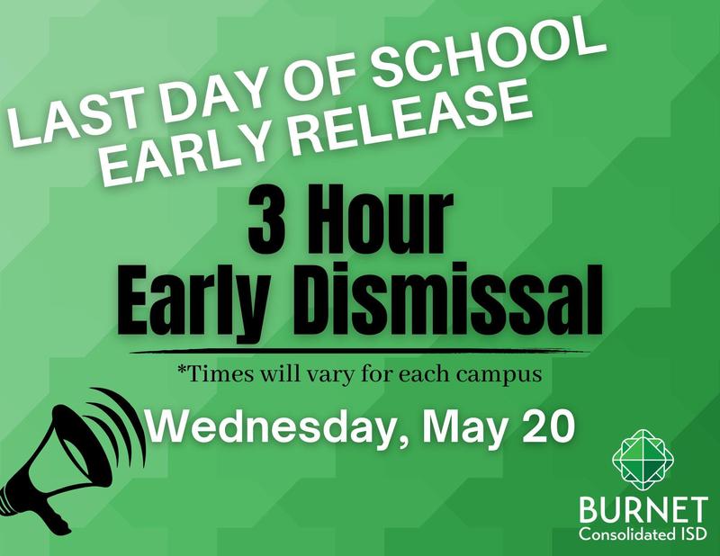 Last Day of School - Dismissal @ 12:25pm Featured Photo