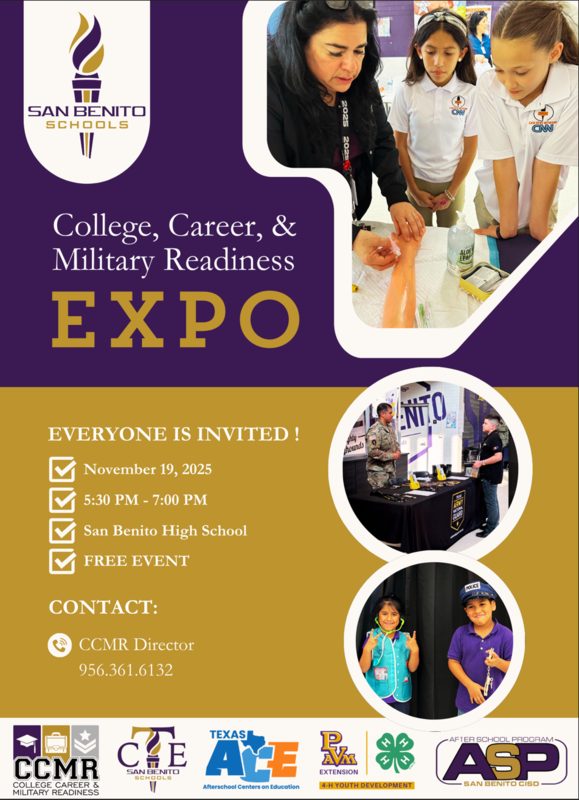 Flyer for the College, Career & Military EXPO