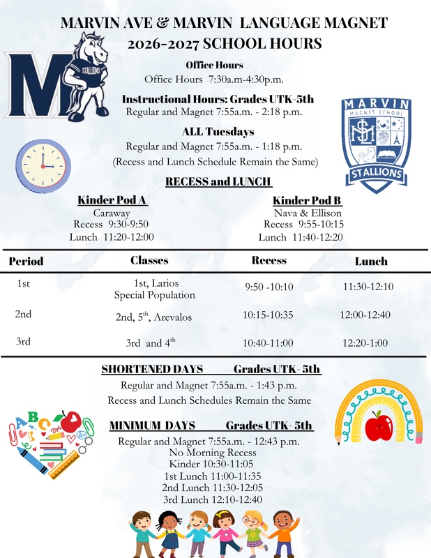 school hours info