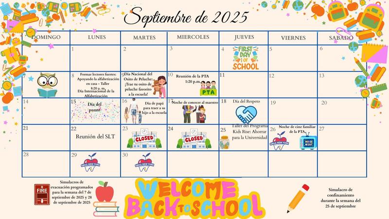 Calendario de septiembre