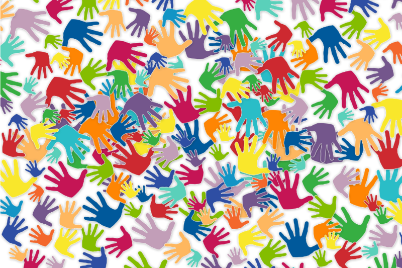 Volunteer hands