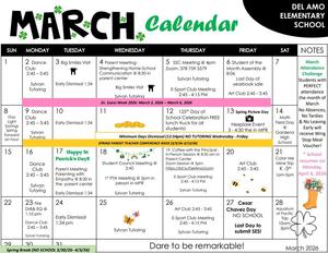 March Calendar