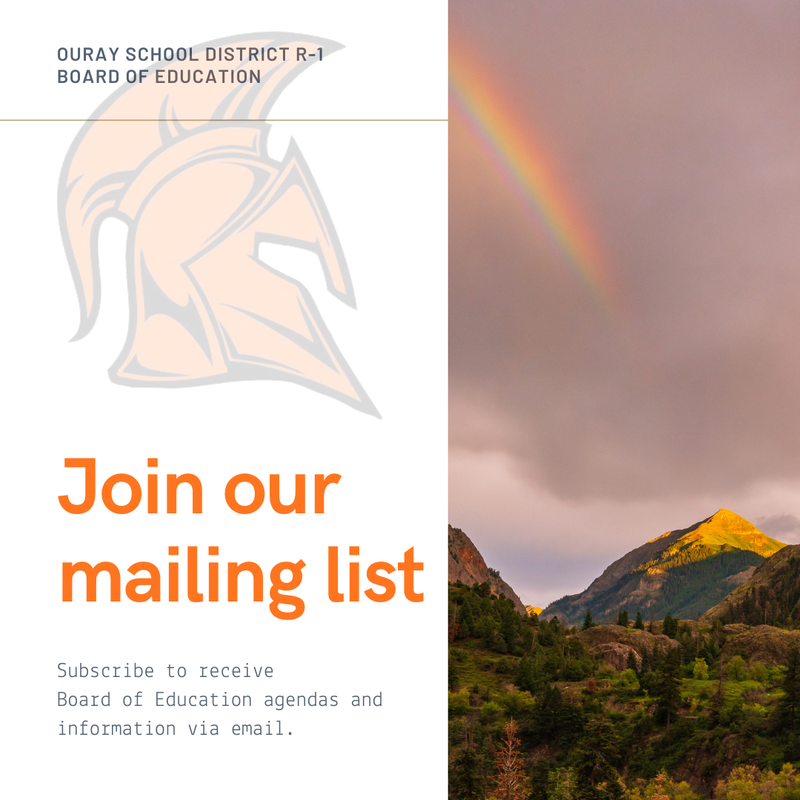 join the mailing list graphic